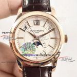 Perfect Replica AAA KM Factory Patek Philippe Geneve White Face Swiss Watch